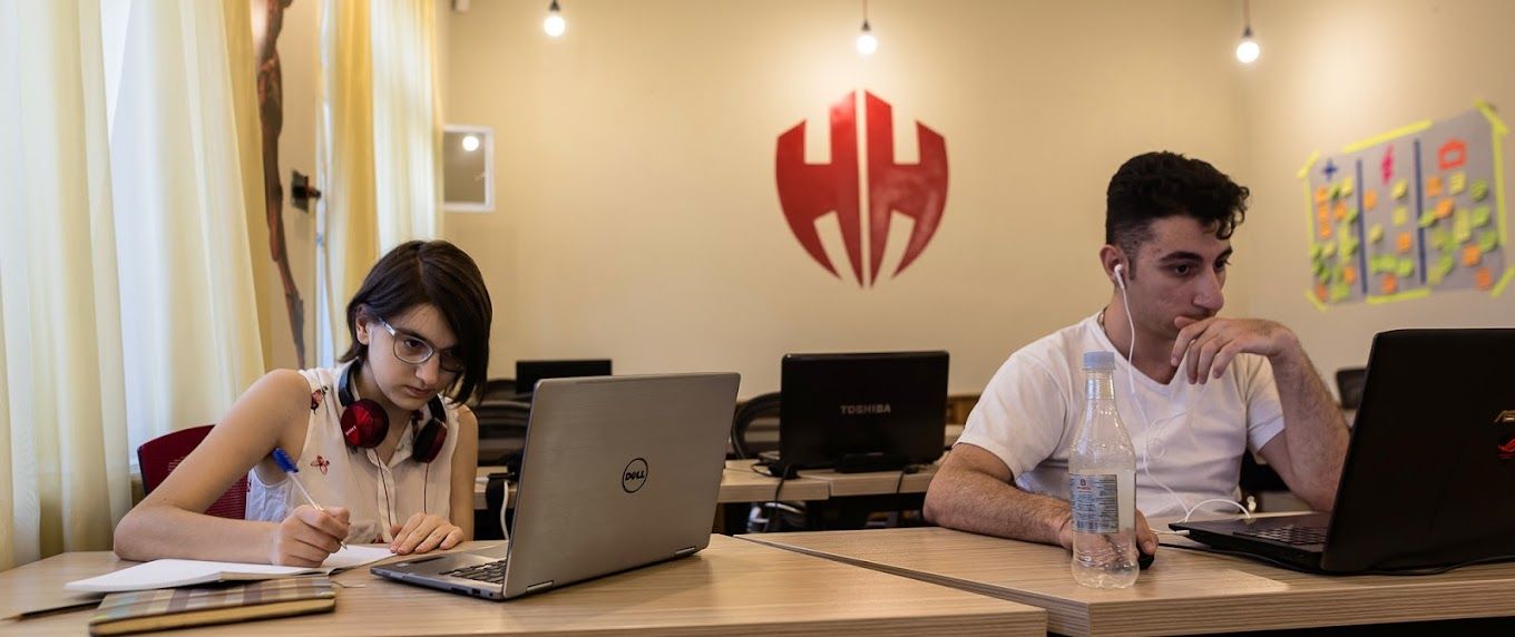 Teams working inside Hero House in Yerevan